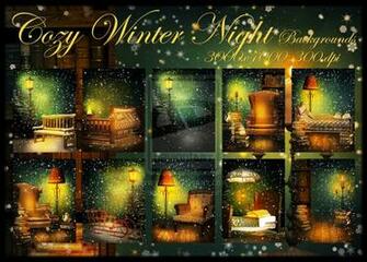Cozy Winter Wallpaper Night Background