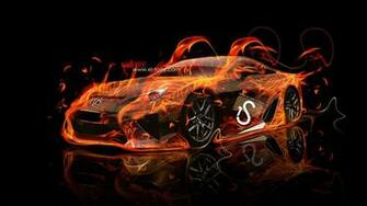 Lexus Lfa Fire Car HD Wallpaper Design By Tony Kokhan El