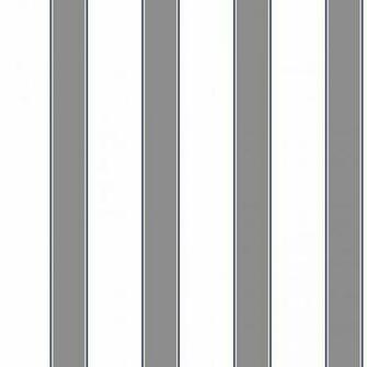 Stripes Dark Gray Navy On White Inch Awning Stripe Wallpaper