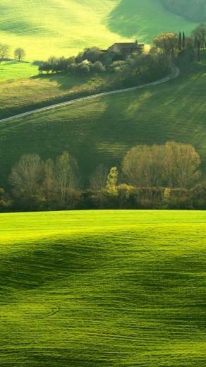 Wallpaper Tuscany Italy Europe Hills Green Field 4k Nature