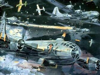 War In The Air Combat Painting Wallpaper Art