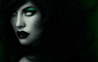 Wallpaper Girl Face Piercing Art Porrim Maryam White Eyes
