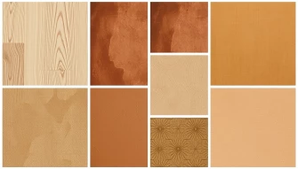 Collage Brown Wallpaper