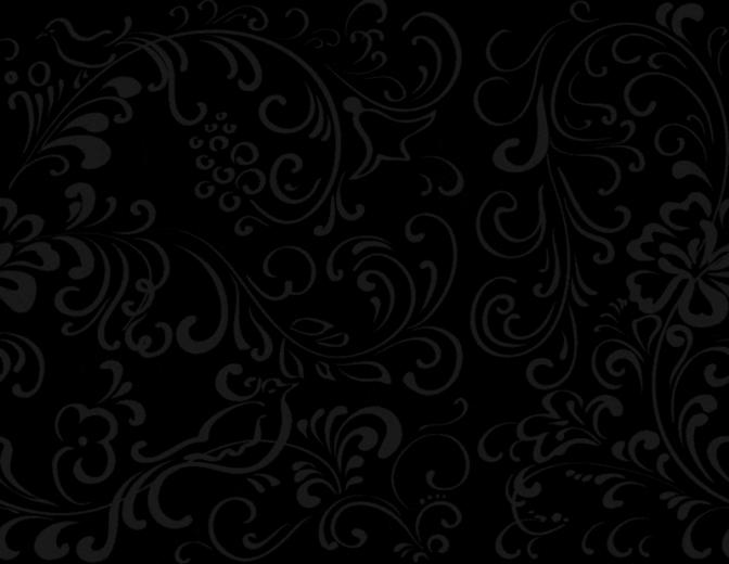 Black Floral Background See To World
