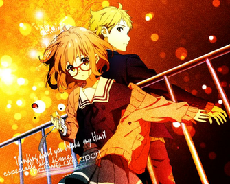 Kyoukai No Kanata Akihito And Mirai Wallpaper By Silas