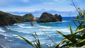 Piha Beach New Zealand Wallpaper