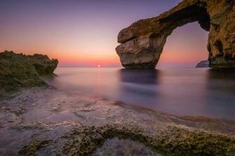 Of Sea During Sunset Gozo Malta HD Wallpaper