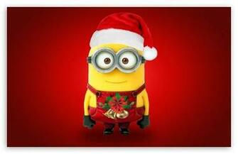 Merry Christmas Minions HD Desktop Wallpaper Widescreen High