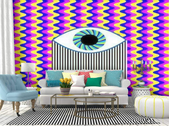 Amazon Wall Mural Fun All Seeing Eye Digital Vector Art With