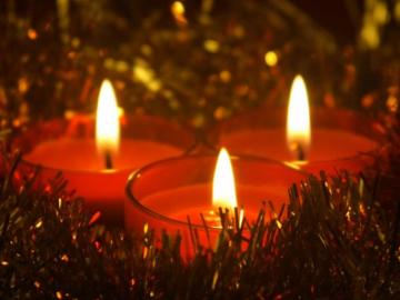 Wallpaper Christmas Candle