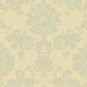Beige And Grey Hand Block Damask Wallpaper Wall Sticker Outlet