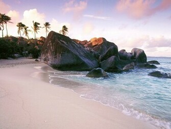 White Sand Beach Wallpaper Which Is Under The