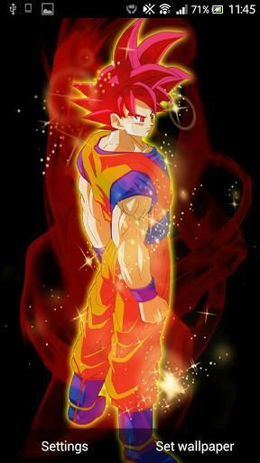Super Saiyan Goku Live Wallpaper For Android Mobiles Enjoy