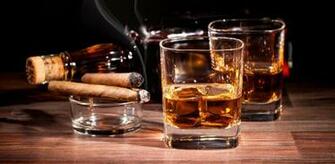 Tobacco Bokeh Smoke Smoking Cigar Drink Alcohol Drinks Glass Wallpaper