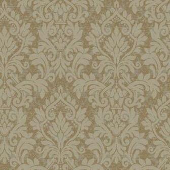 Metallic Gold Layered Damask Wallpaper Wall Sticker Outlet