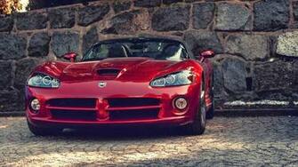 Red Dodge Viper Sport Car HD Wallpaper High Quality