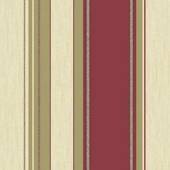 Rich Red Gold Glitter M0803 Synergy Stripe Vymura Wallpaper
