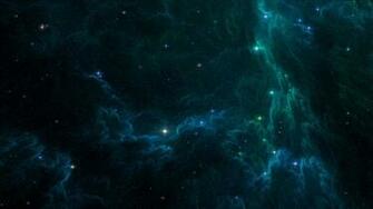 Glowing Blue Nebula Wallpaper