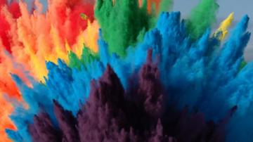 Airbags Rainbow Explosion In 4k The Slow Mo Guys Painting
