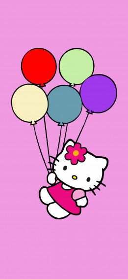 Hello Kitty Balloons Pink Wallpaper Sanrio Aesthetic