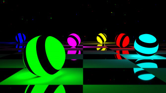 3d Colorful Balls Wallpaper HD