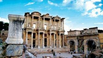 Buildings Turkey Ephesus Izmir Wallpaper