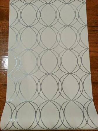 White Wallpaper With Silver Gallery