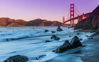San Golden Display Gate Apple Background Waves Beach Cool
