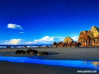 Beautiful Beach Side Scenery Wallpaper Full