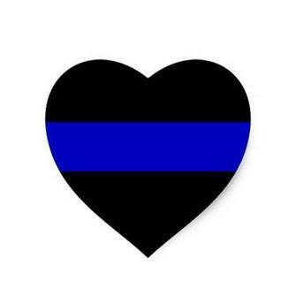 Pin Thin Blue Line Punisher Decal