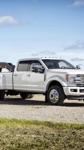 Wallpaper Ford F450 Super Duty Platinum Crew Cab White Cars
