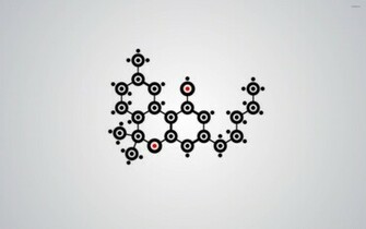 Molecule Wallpaper Minimalistic