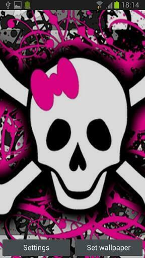 Girly Skull Wallpaper