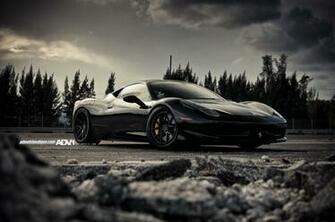Black Ferrari Wallpaper Sf
