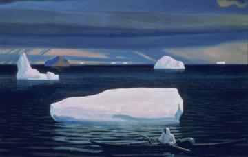 Wallpaper Sea Landscape Nature Picture Iceberg Rockwell Kent