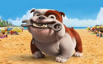 Funny Bulldog Wallpaper Cartoon