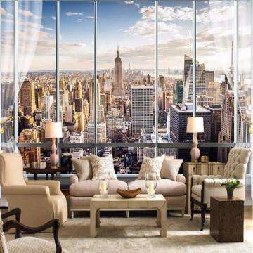 Photo Wallpaper Custom 3d Stereo Outside The Window New