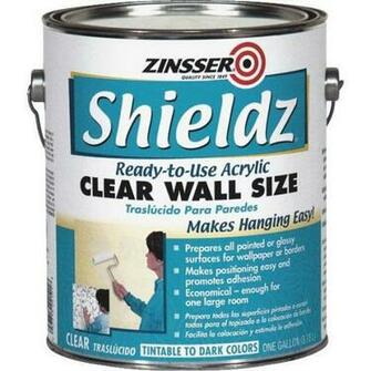 Rust Oleum Z2101 Zinsser Shieldz Clear Acrylic Wallpaper Primer From