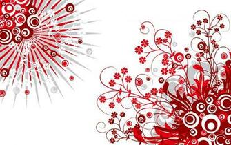 Red And White Abstract Wallpaper Sf