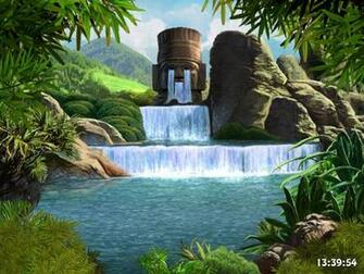 Ancient Gods Screensaver Living Waterfalls