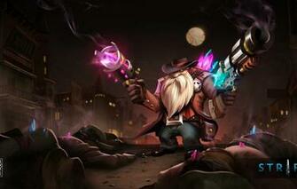 Wallpaper Strife Dwarf Moba Crystal Pistols Judge Stone Image