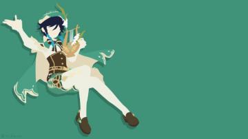 I Made A Minimalist Venti Wallpaper R Genshin