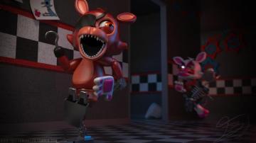 Fnaf World Adventure Foxy Wallpaper By Qutiix