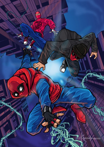 Vigilante Spider Man Trio By Kensuke R Comicwalls