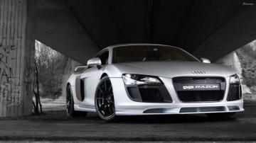 Silver Ppi Audi R8 Razor Front Pose Wallpaper