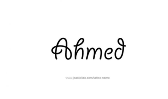 Ahmed Name Design Tattoo Png