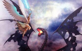 Dragon Sword Slayer Abstract Fantasy HD Desktop Wallpaper