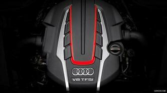 Audi S8 Engine HD Wallpaper