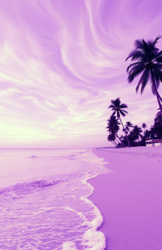 Purple Beach Wallpaper