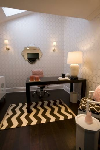 Graham And Brown Darcy Wallpaper Contemporary Den Library Office